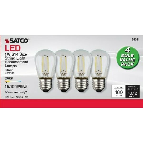 Satco S14 LED STRING LIGHT REPLACEMENT BULB S8021